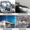 8 Pack Automotive Light Bars 7 Inch 240W 24000lm Led