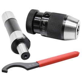 Earl Diamond Super Heavy Duty 1/32"-1/2" Drill Chuck with R8 Shank Adapter Precision Integrated Keyless Drill Chuck (JT33)