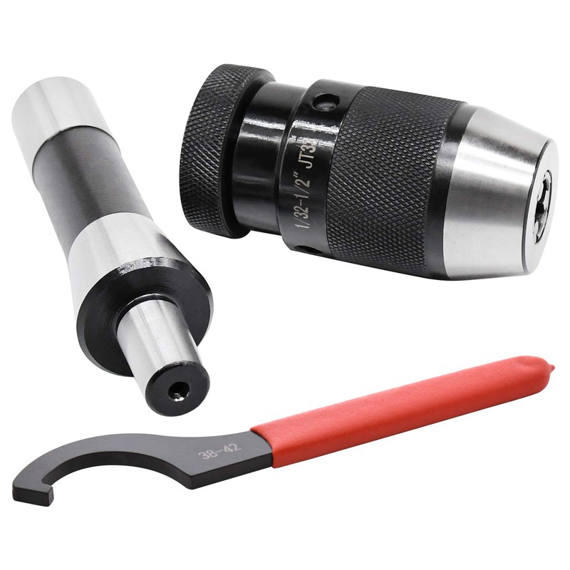 Earl Diamond Super Heavy Duty 1/32"-1/2" Drill Chuck with R8