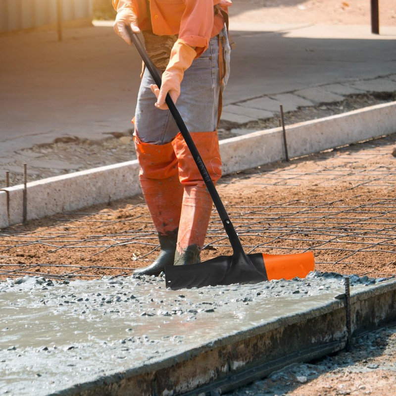 PLEXON 50" Concrete Placer 20" Wide Blade with Metal Handle,