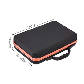 Aromatherapy Essential Oil Storage Organiser Essential Oil Carry Case Hard Shell 60 Bottles Suitable for 5 ml 15 ml, red