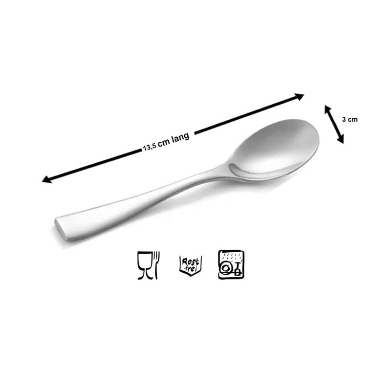Coffee Spoons, Pack of 6 Premium Stainless Steel Tea Spoons,
