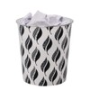 JVL Small Leaves Waste Paper Bin, 24.5cm x 26.5cm Approx,