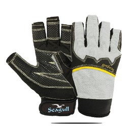 Azure Premium Quality Extreme Grip Sailing Gloves Breathable Riding Cycling Biking Skiing Fishing Sailing Running Hiking Indoor-Outdoor For Men Women Cut Fingers (X Small)