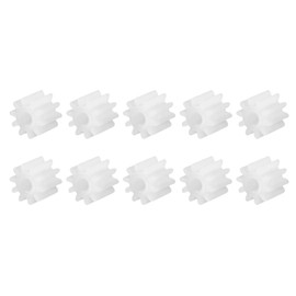 DMiotech 10pcs 10 Teeth Plastic Gear Model 102A Reducer Plastic Worm Gear for DIY Car Robot Model Making