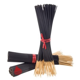 3 Bundles Unscented 300 Charcoal Black 11'' Incense Sticks Premium Natural (Charcoal Sticks) 3 Packs