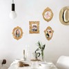 Cabilock 1 Set 4 Pcs Photo Frame Props Gold Picture