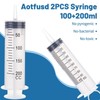 Aotfusd Pack of 2 Syringe 100 + 200 ml, Syringe