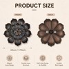 2 PCS Lotus Incense Holder, Double Layer Red Copper Incense