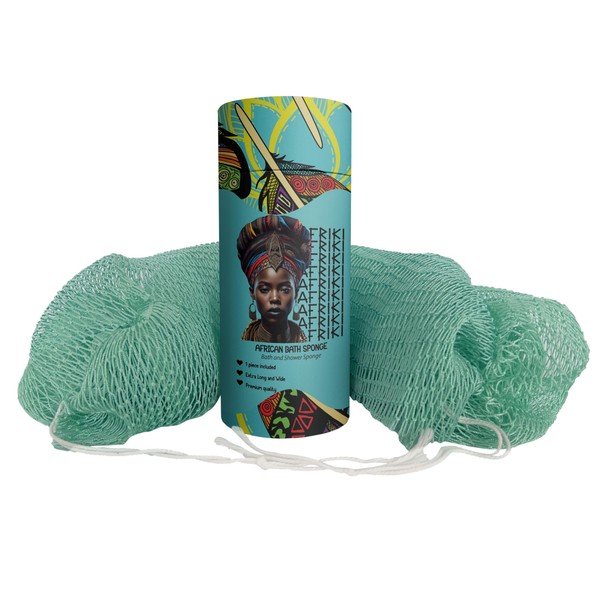AFRIKI African Net Sponge, Authentic African Exfoliating Sponge, Black Owned,