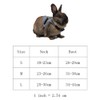 Rabbit Harness, Multipurpose Adjustable Soft Pet Rabbit Walking Harness Leash
