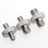 CAMVATE 1/4''変換1/4''オスオスネジ+1/4''変換3/8''オスオスネジ+3/8''変換3/8''オスオスネジアダプター カメラ 三脚用 (3点セット）