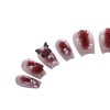 PN-019 Press-On Nails Lacquered 10 Pieces Reusable False Nails Rose