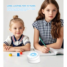 Rosenpatio Visual Timer for Adults Teenager - Timers for Classroom Teachers 60 Minutes Countdown Home School Study Tool, Non-Ticking Rotating Timer for Exam Work Kitchen Office Gym, Moon Phase Blue