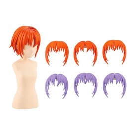 Kotobukiya Sousai Shojo Teien: After School Short Wig Type A (Orange & Purple) Model Kit Accessory, Multicolor