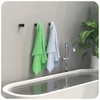 COCOYA 4Pack Metal Wall Hooks, Minimalist Coat Hooks Matte Black
