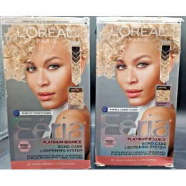 L’Oréal Paris 2) L'Oreal Feria Multi-Faceted Shimmering Permanent Hair Color #PLATINUM BOUNCE