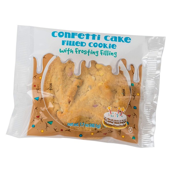 Rich's Confetti Cookie Filled with Confetti Cake Frosting, Soft Baked Cookie, 12 count