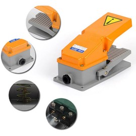 Interruptor de Pedal LT4, Controlador de Potencia del Pedal de Avance con Carcasa de Aluminio, Diseño de Carcasa Antideslizante, Sensible a Grandes Corrientes, Estructura de Memoria Mecánica