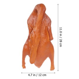 STOBOK Pretend Meat Food Turkey Realistic Food Model Roast Artificial Roast Chicken Props for Kitchen Restaurant Food Display Photography Props Fake Fake Roast