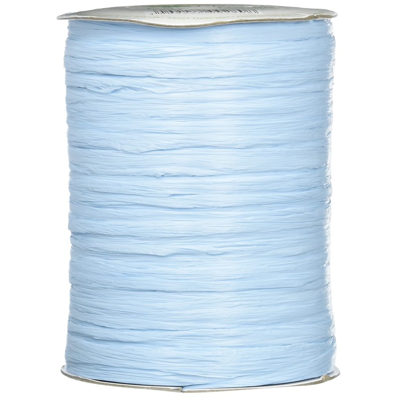 Prasent 100 m Rayon Raffia Spool Rayon, Light Blue