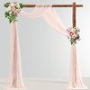 MEKOTRIN Wedding Arch Draping Fabric, 1 Panel 28" x20ft Chiffon