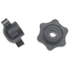 FDXGYH 12 Pcs M6 Threaded Star Knob Nuts Plastic Hexagon
