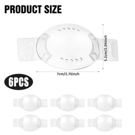 6 PCS Eye Shield Eye Shield After Cataract Surgery Transparent Eye Patches Cataract Eye Shield Eye Patch for Eye Surgery Covering Eye Shields After Breathable Eye Shields for After Surgery