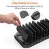 Alxum 60W 10 Ports USB Charging Station for Multiple Devices,