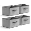 EITMOW 11 inch Storage Baskets, Woven Fabric Bins, Storage Cubes
