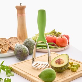 Prepara 10 Inch Avocado Flip Masher, Green
