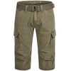 Indicode Men's Nicolas Check 3/4 Cargo Shorts Checked with 6