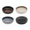 Cabilock Set of 4 Japanese Ceramic Plates, Sushi Plates, Anti