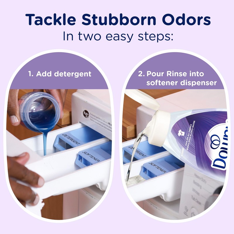 Downy RINSE & REFRESH Laundry Odor Remover and Fabric Softener,