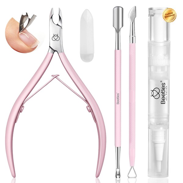 Beetles Manicure Kit for Women with Cuticle Remover, 3 PCS