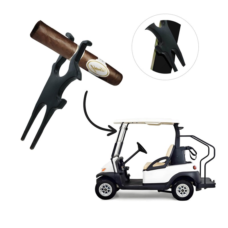 Maozcq Golf Cigar Holder Tool,3-in-1 Divot Tool Magnetic Holder for