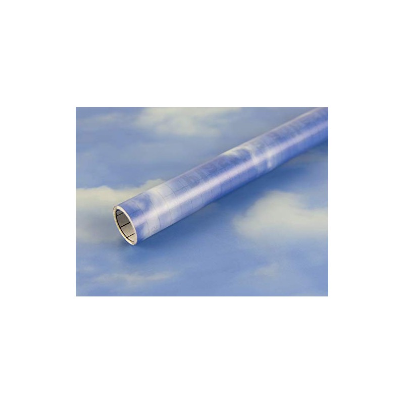 Fablon FAB10276 Clouds Self Adhesive Window Film, Blue