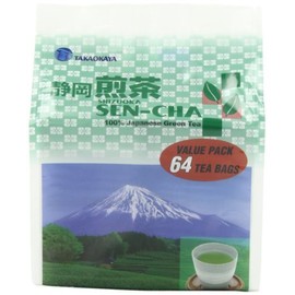 Takaokaya Tea T Green Sencha, TeaBags, 64-Count Units (Pack of 4) by Takaokaya