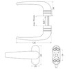 Sivenci Aluminium Door Handle Set | Rosette Handle | Oval