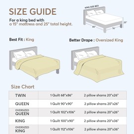 KASENTEX Gull Grey King Size Quilt Bedding Sets with Pillow-Shams, Lightweight Soft Bedspread Coverlet, Quilted Blanket Thin Comforter Bed Cover, All Season Summer Spring, 3 Pieces, 100x90 inches