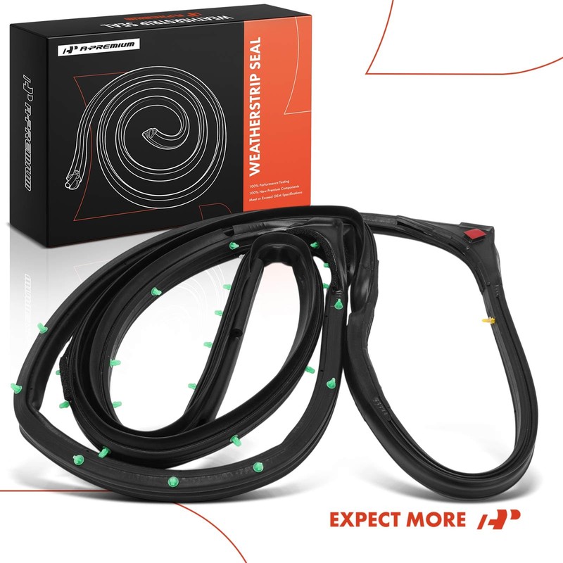 A-Premium Rear Passenger Car Door Weather Stripping Seal Strip Compatible