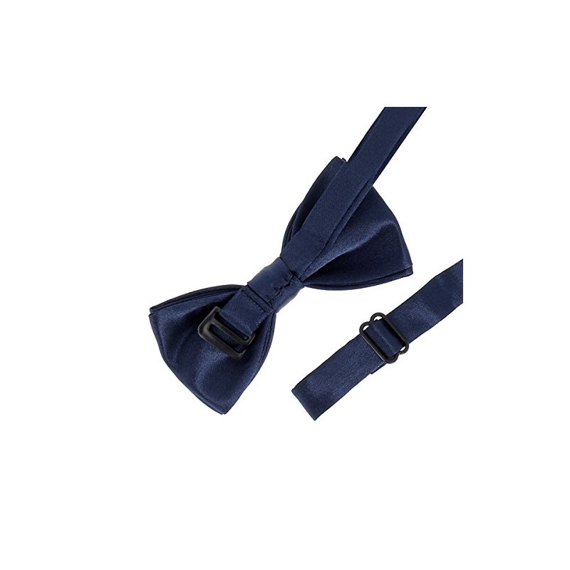 cravateSlim Boys Plain Bow Tie - Kids Groomsmen Wedding Christening