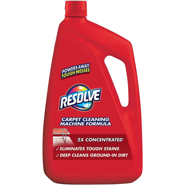 Resolve Professional Steam Carpet Cleaner Solution Shampoo, 96oz, 2X Concentrate, Safe for Bissell, Hoover & Rug Doctor