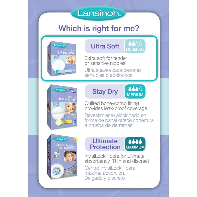 Lansinoh Nursing Pads, Pack of 36 Ultra Soft Disposable Breast