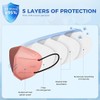 60/100 Pcs KN95 Face Mask for Adults,5 Layer Cup Dust