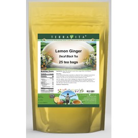 Lemon Ginger Decaf Black Tea (25 tea bags, ZIN: 537464)