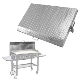 Premium Grade Hinged Aluminum Griddle Cover, Upgrade Design Compatible with Blackstone 36 inch Griddle, 36 inch Blackstone Grill Cover, Grill Lid, Easy to Flip, Low Maintenance, Dust and Water Proof