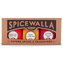 Spicewalla Grill Dry Rub 3 Pack | Carolina Pork, Cowboy Grilling, Honey Herb | for Pork, Steak, Chicken & Vegetables, BBQ Gift Set