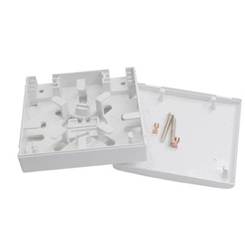 2-Port Fiber Optical Terminal Junction Box Suitable for Fiber Optic Cabling and Dark Embedded Surface Box Fiber Panel Box Desktop Place FC,LC,DLC,SC Adapters for FTTH FTTO FTTD