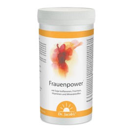 Dr. Jacob's Frauenpower I Fruit Based Drink Powder I For Hormone Household, Metabolism and Immune System* I With Soy Isoflavones (Phytoestrogens) I 333 g I Vegan